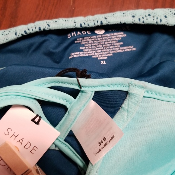 Shade & Shore bikini teal orange tassel B204/05 - Picture 8 of 8